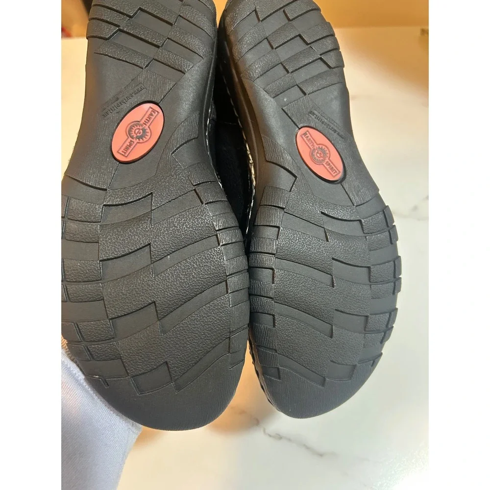 Earth Spirit Black Leather Suede Ballet Flats Gelron 2000 Comfort Shoes Size 9